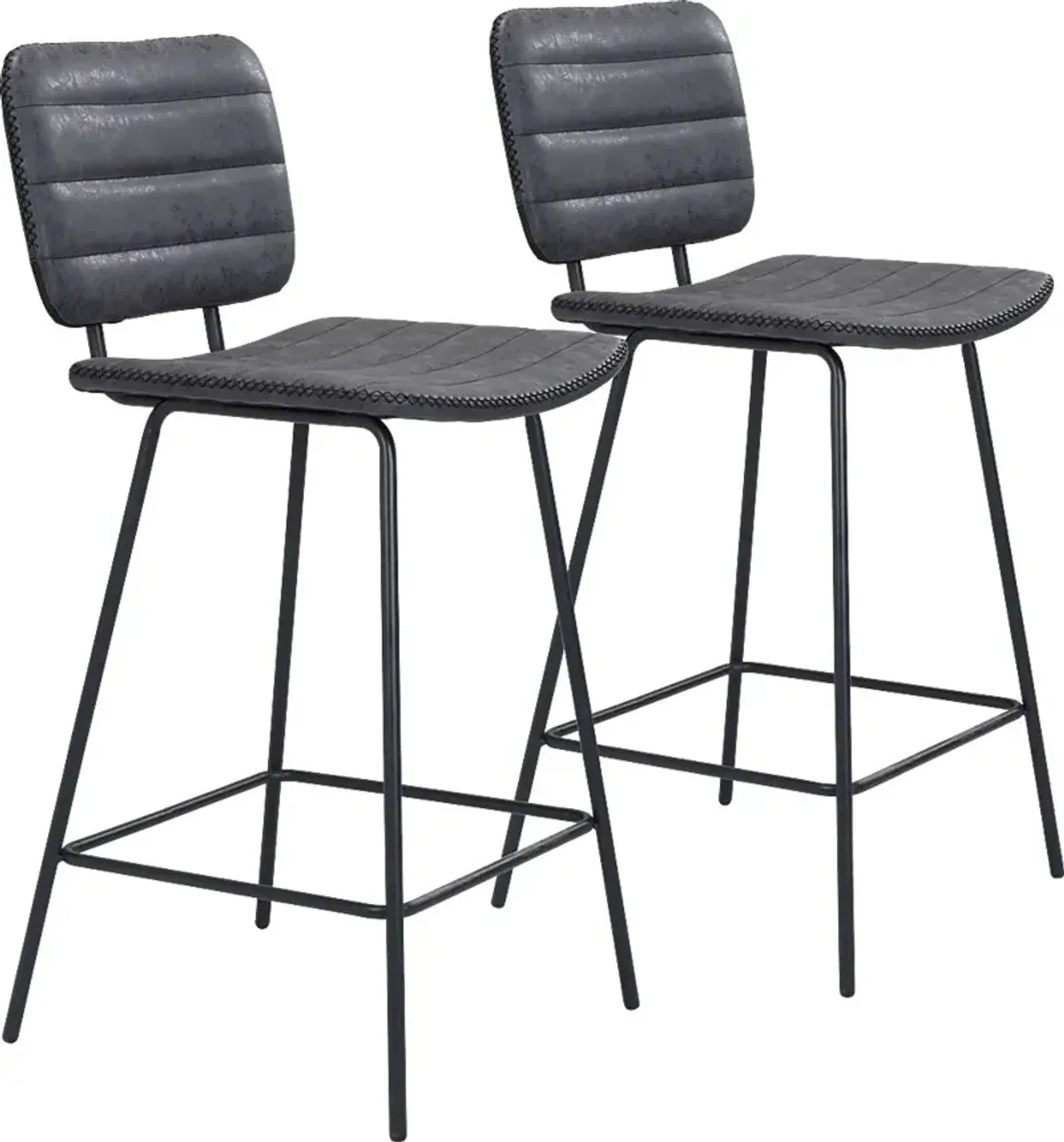 Carylynn Black Counter Height Stool, Set of 2