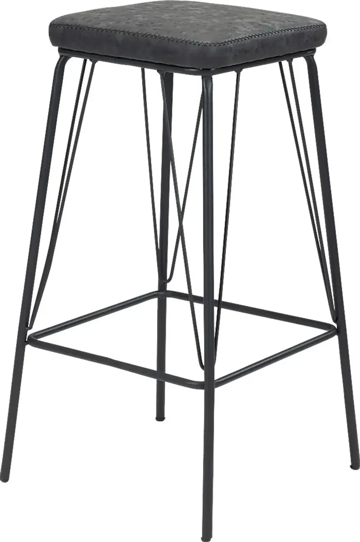 Chadron Black Counter Height Stool, Set of 2