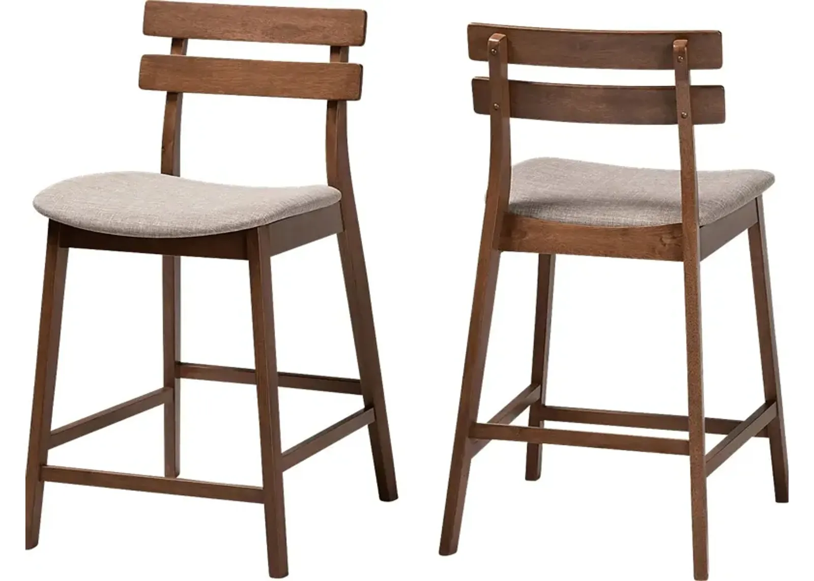 Ammerse Light Gray Counter Stool, Set of 2