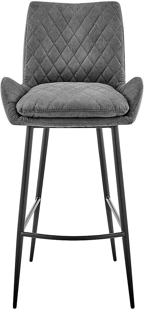 Alphage Charcoal Barstool