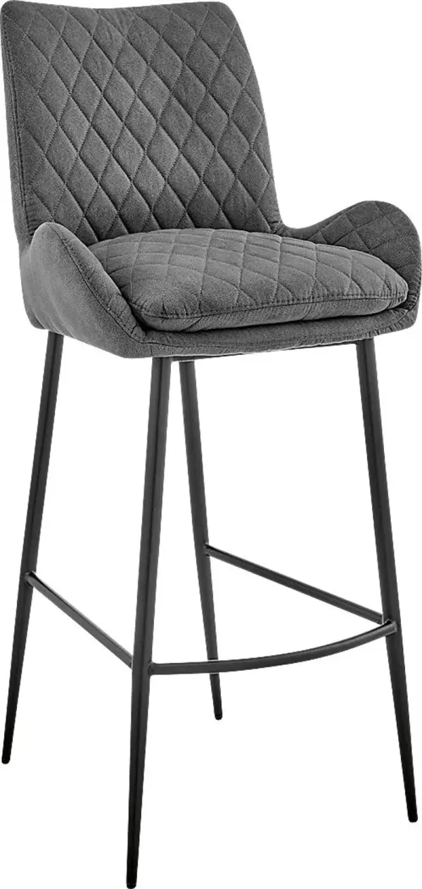 Alphage Charcoal Barstool