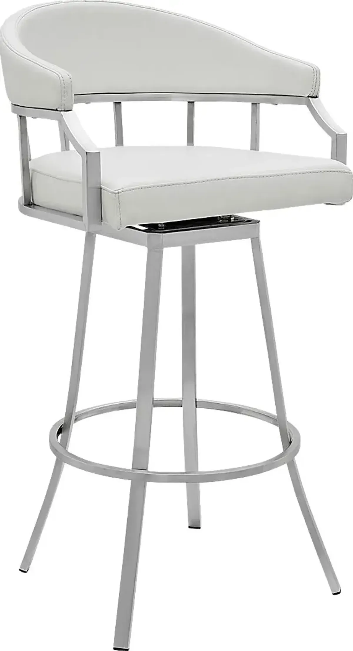 Asherlee White Barstool