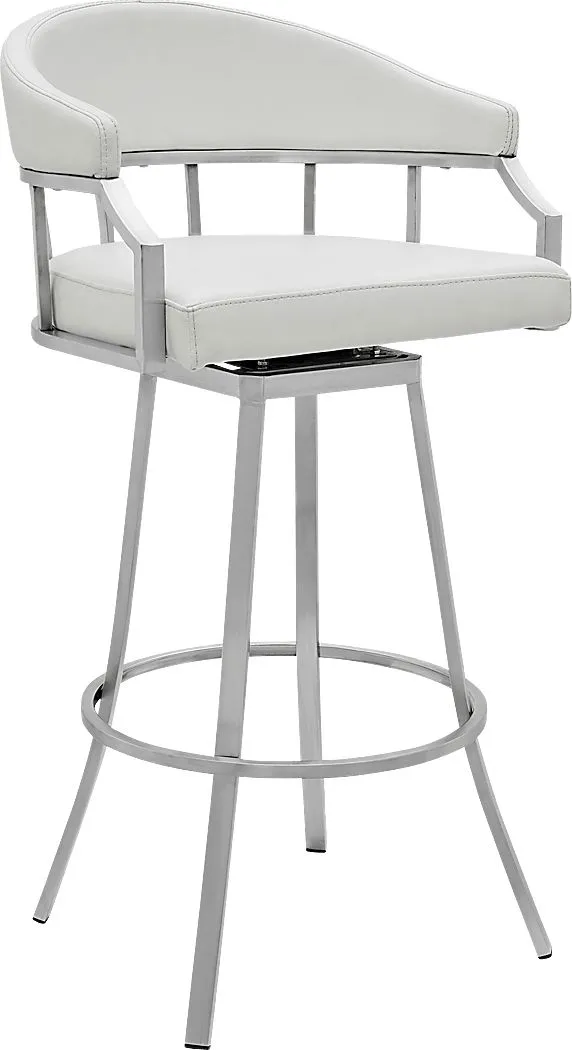 Asherlee White Barstool