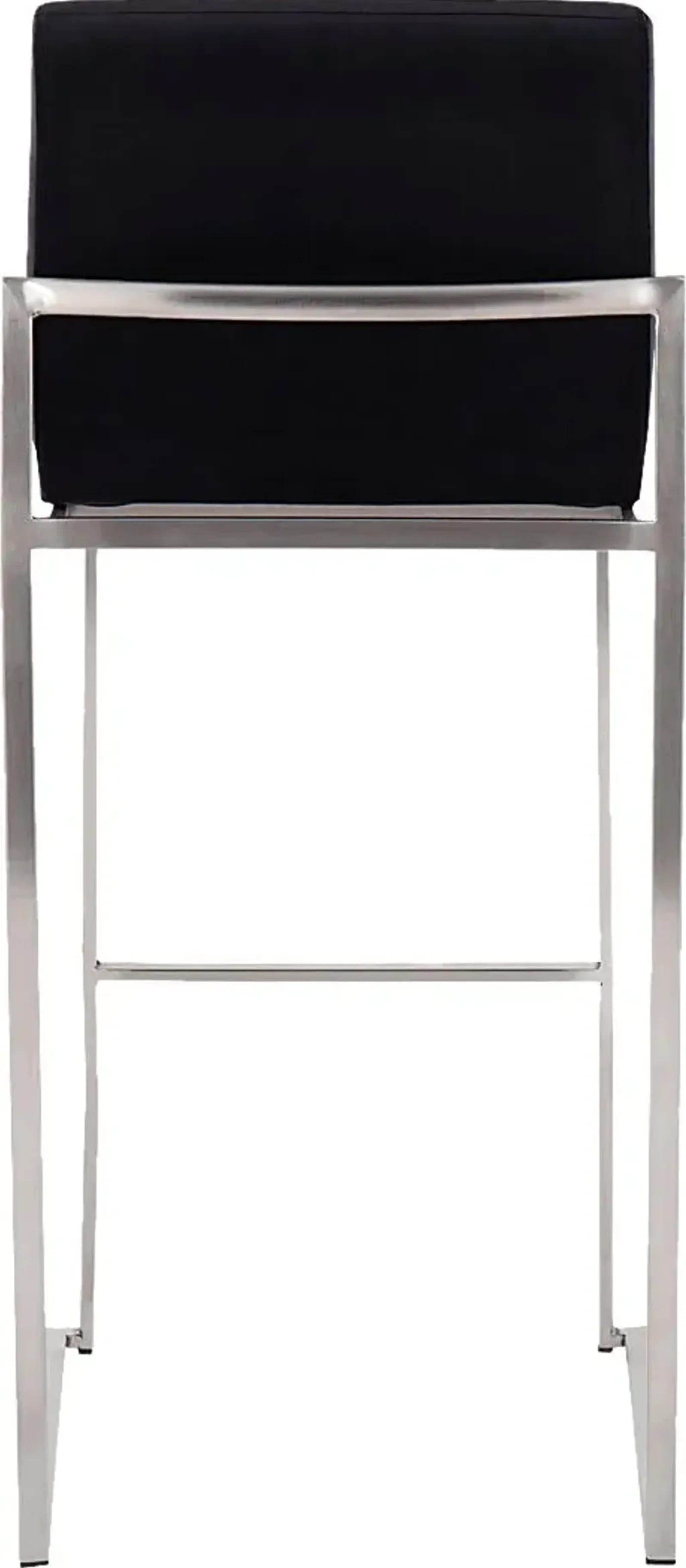 Nowotny Black Silver Barstool Set Of 2 Rooms To Go | Furniture.com