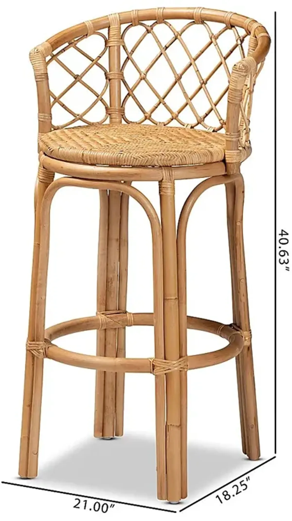 Enilan Natural Barstool