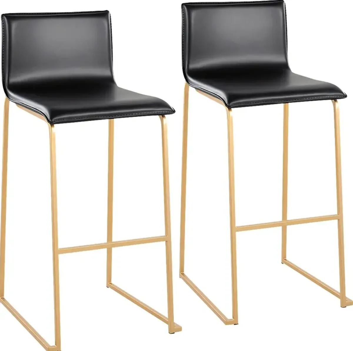 Glatigny I Black Barstool Set of 2