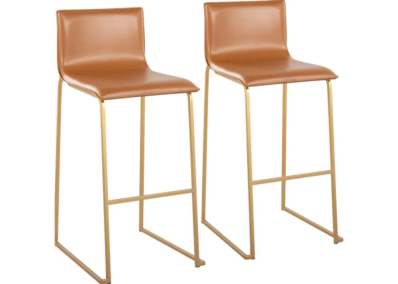 Glatigny I Camel Barstool Set of 2