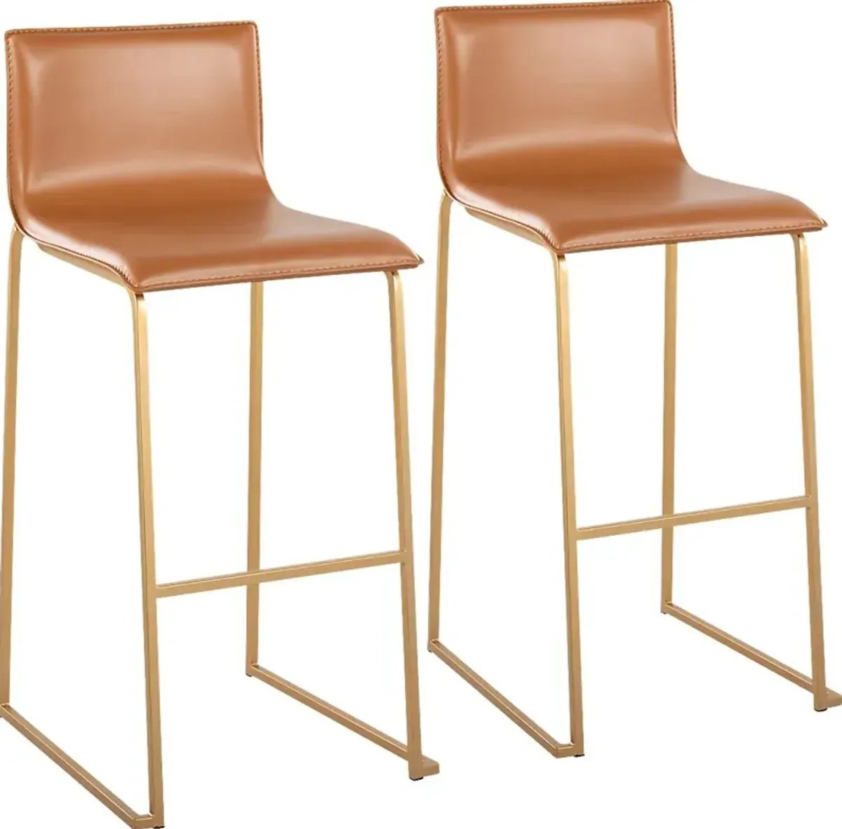 Glatigny I Camel Barstool Set of 2