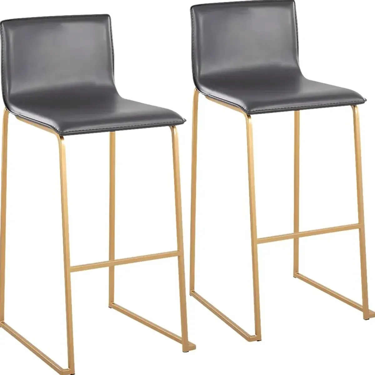 Glatigny I Gray Barstool Set of 2