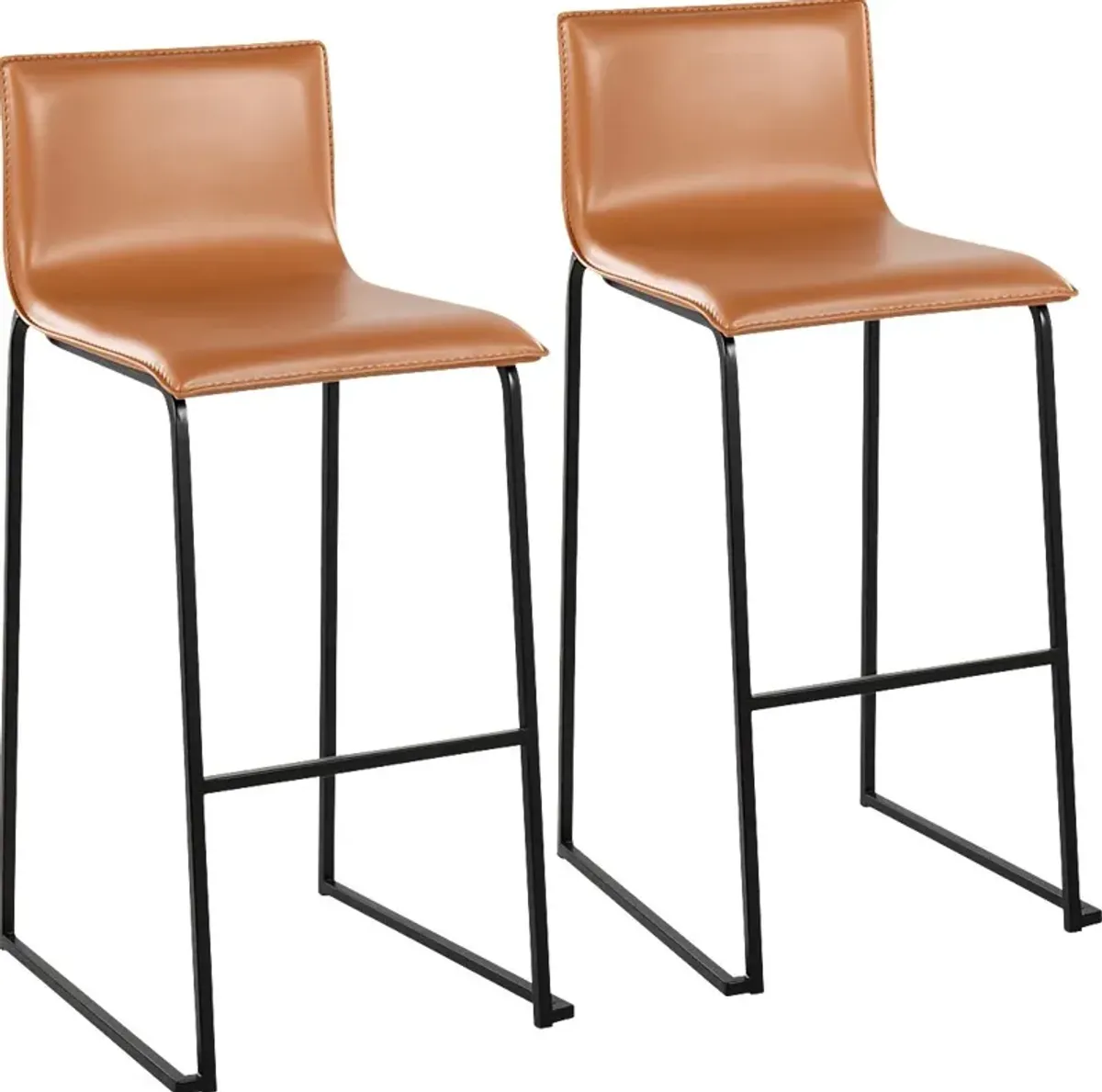 Glatigny II Camel Barstool Set of 2