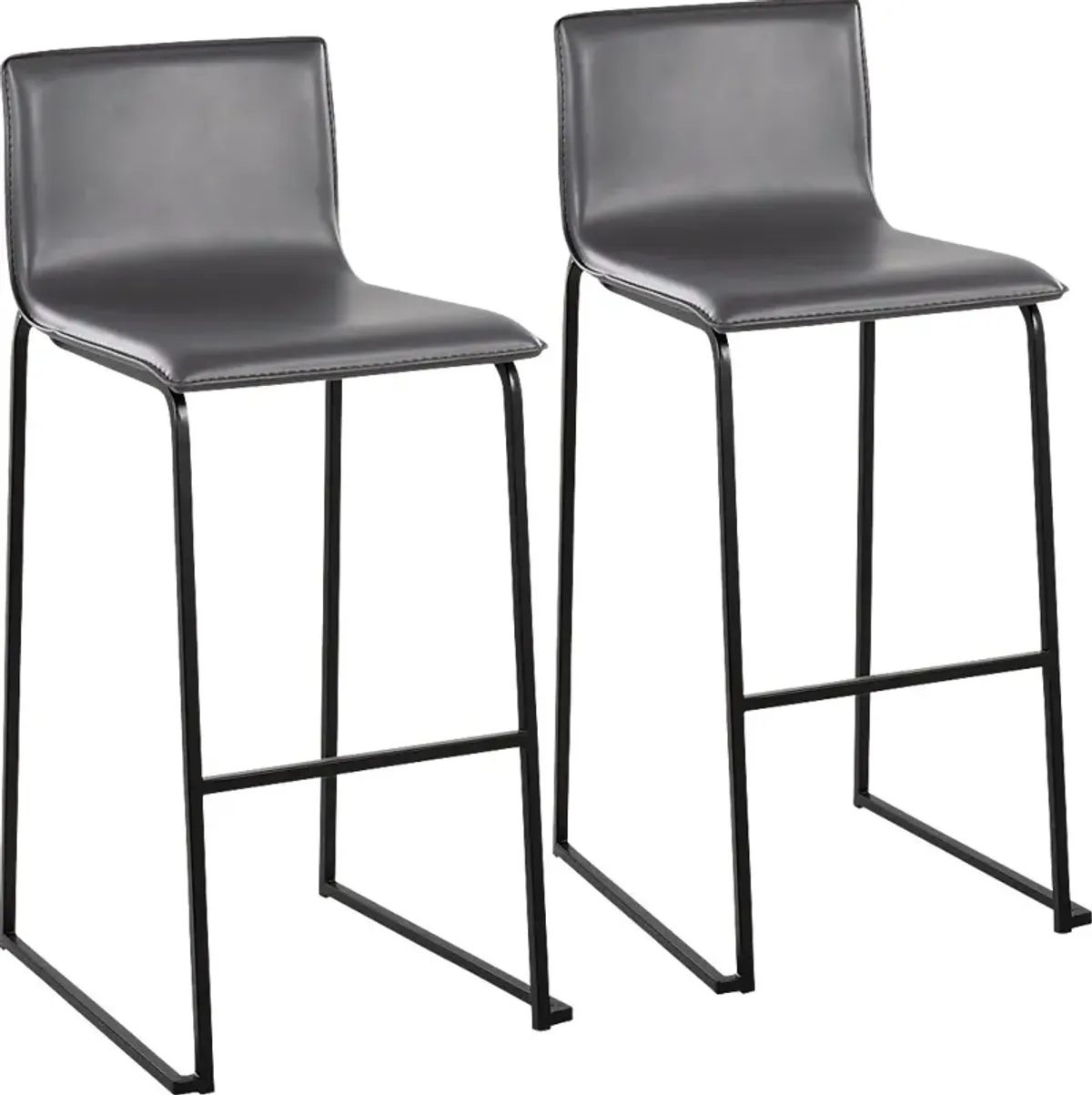 Glatigny II Gray Barstool Set of 2