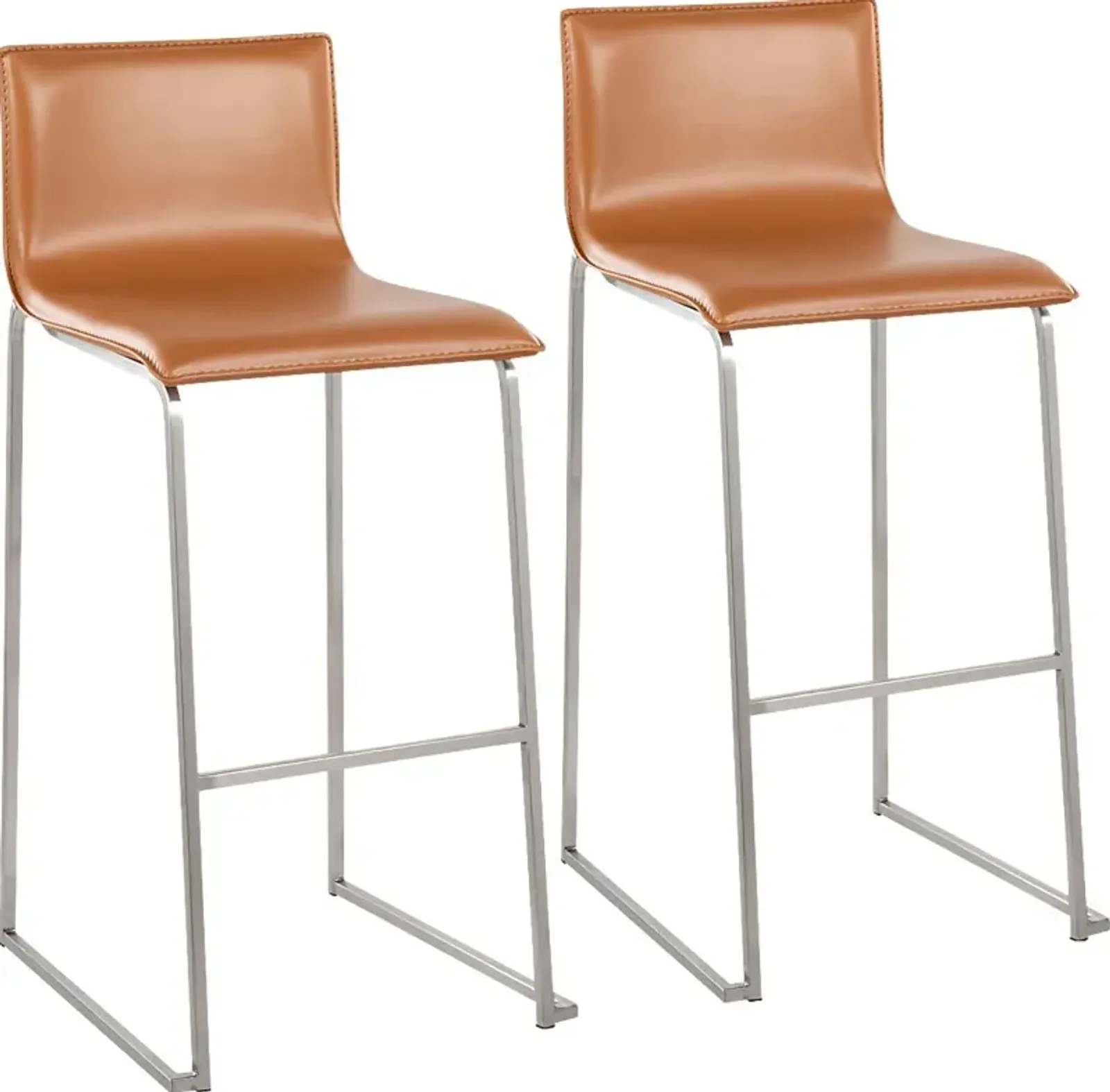 Glatigny III Camel Barstool Set of 2