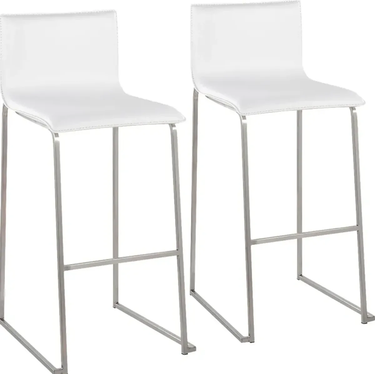 Glatigny III White Barstool Set of 2