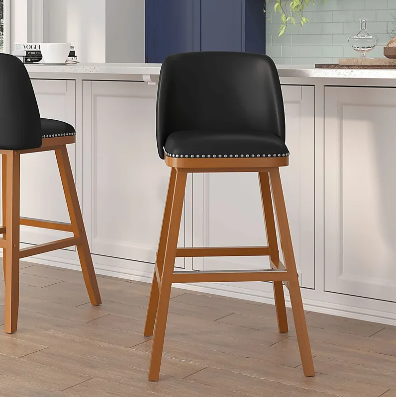 Chanticleer Black Barstool, Set of 2