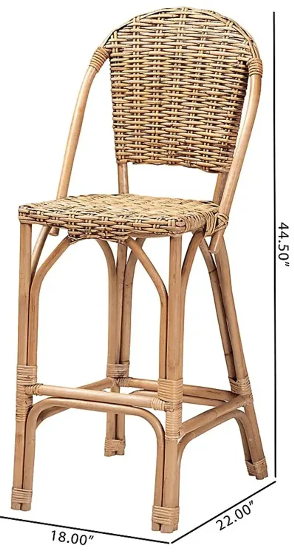 Pacetti Brown Barstool