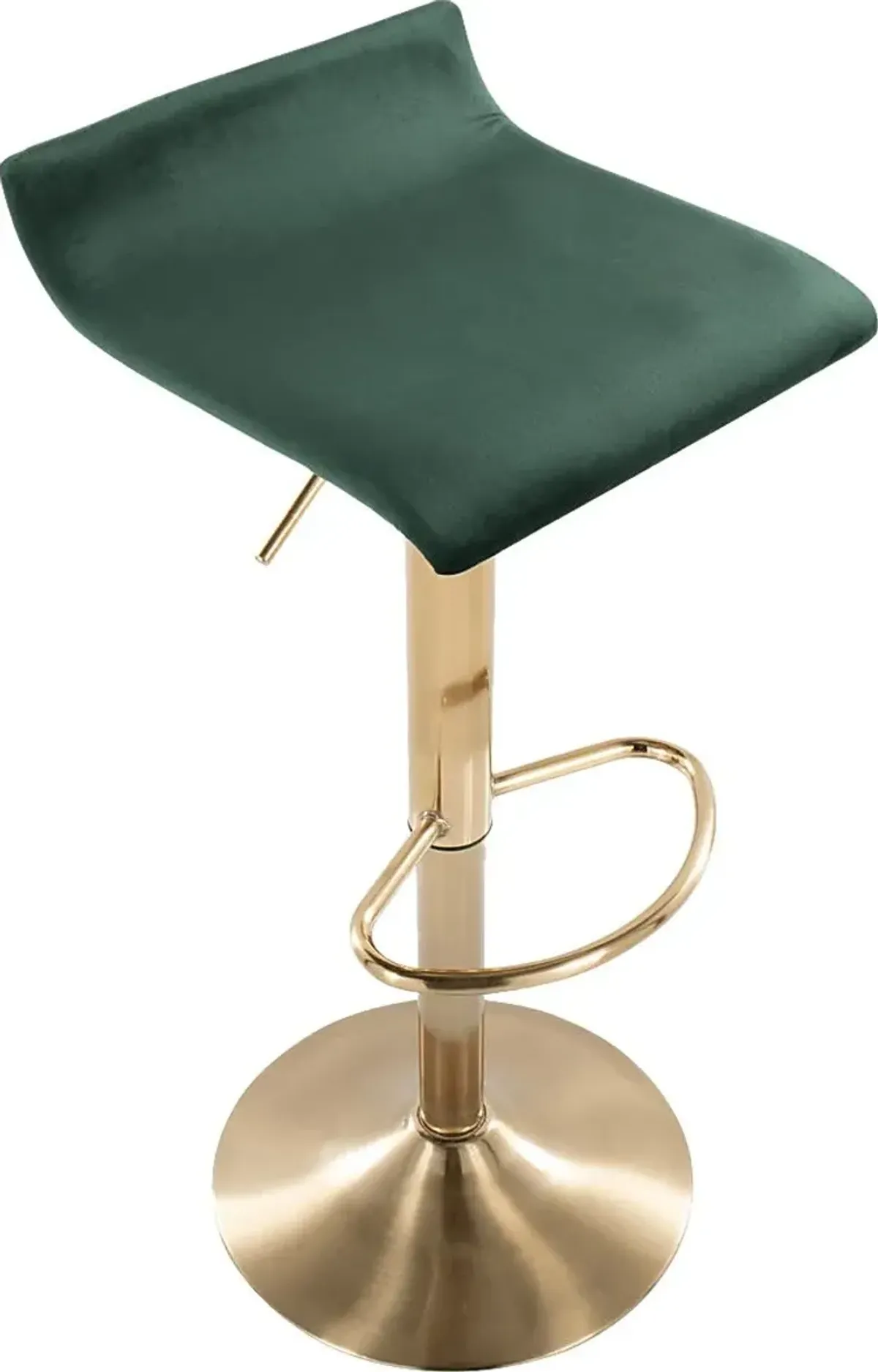 Lebato Green Adjustable Barstool, Set of 2