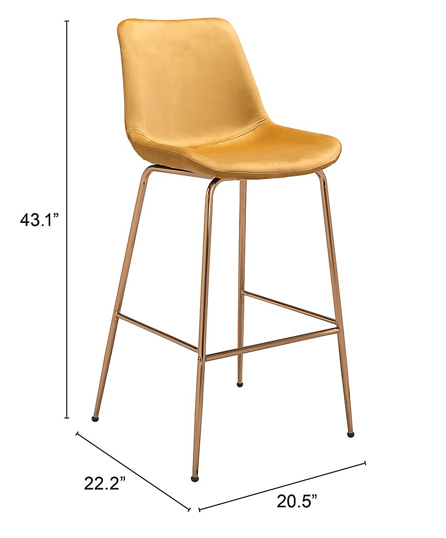 Byerstone Yellow Barstool