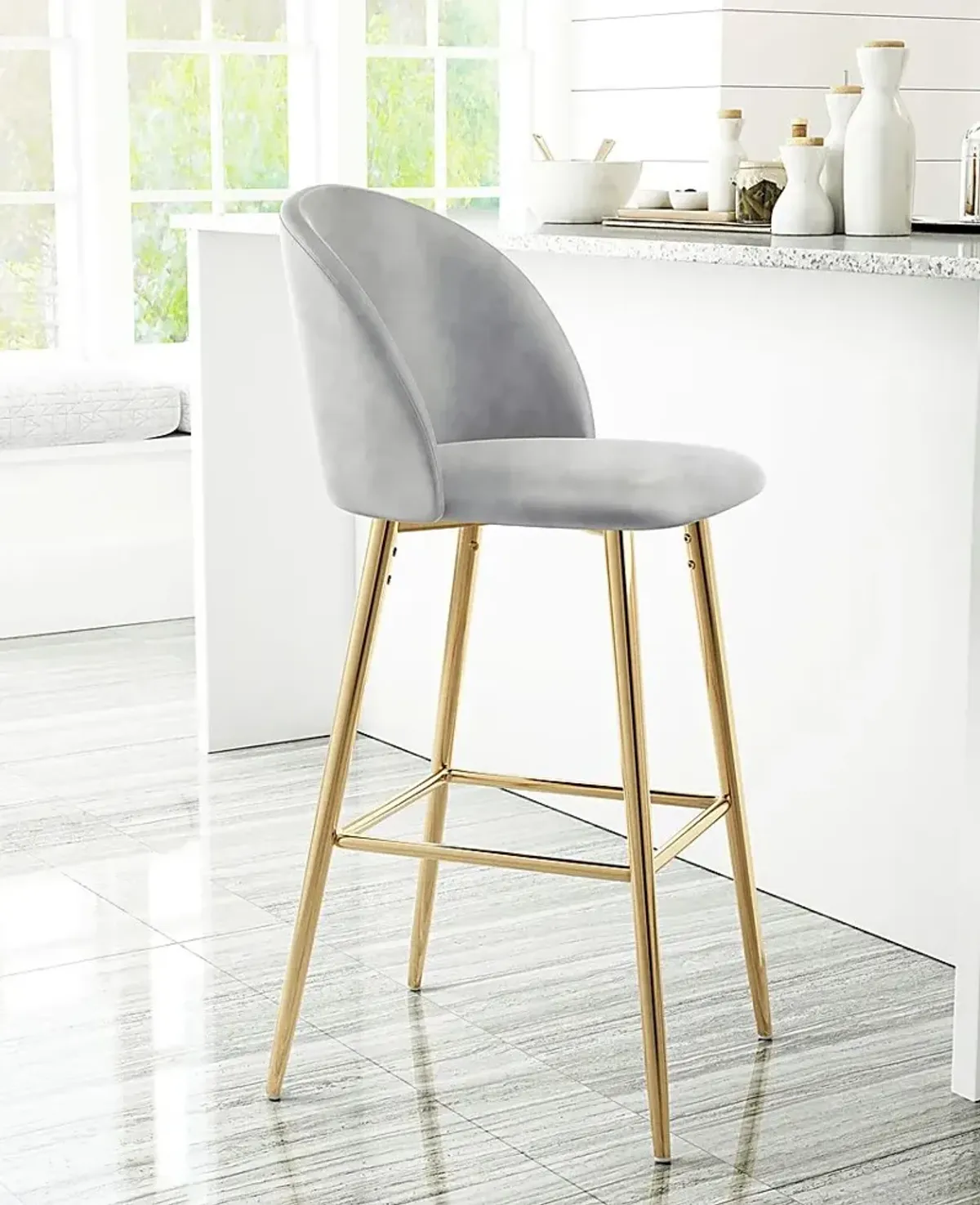 Dordine Gray Barstool