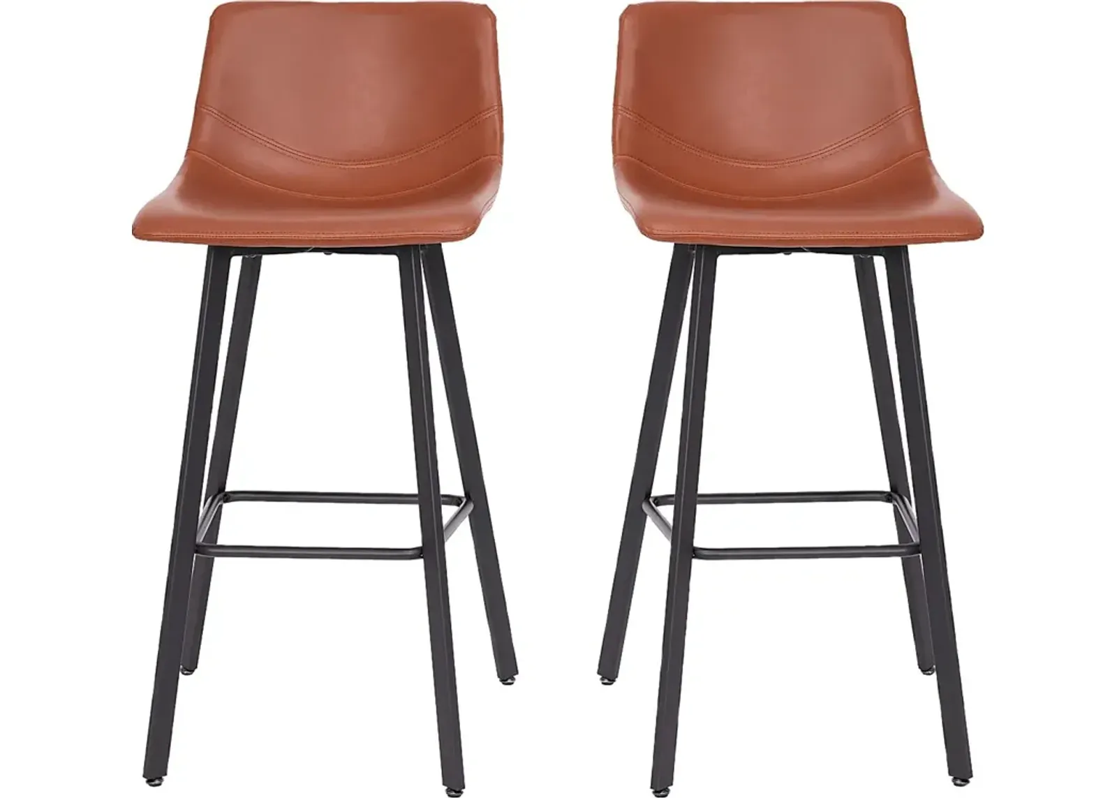 Hiefield Cognac Barstool, Set of 2