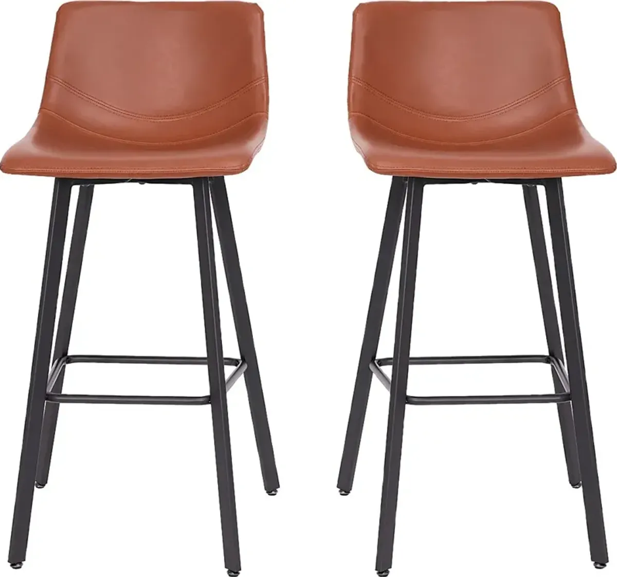 Hiefield Cognac Barstool, Set of 2