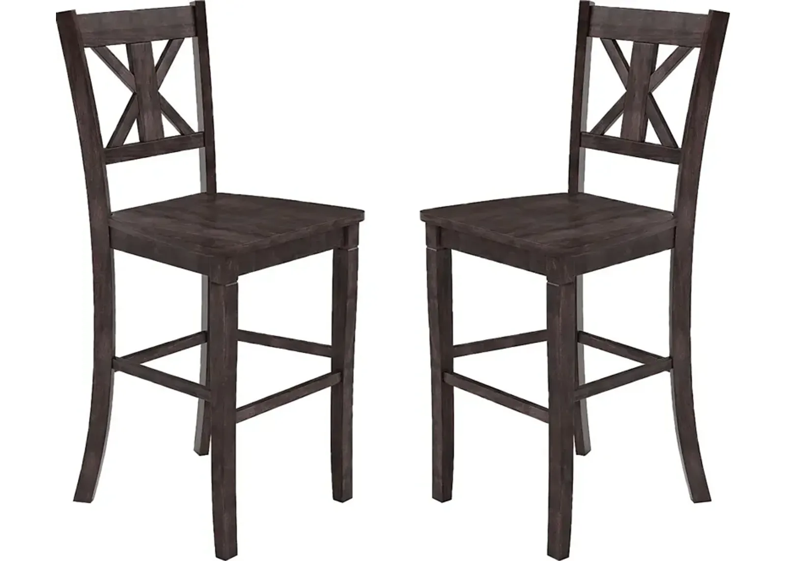 Latourette Gray Barstool, Set of 2