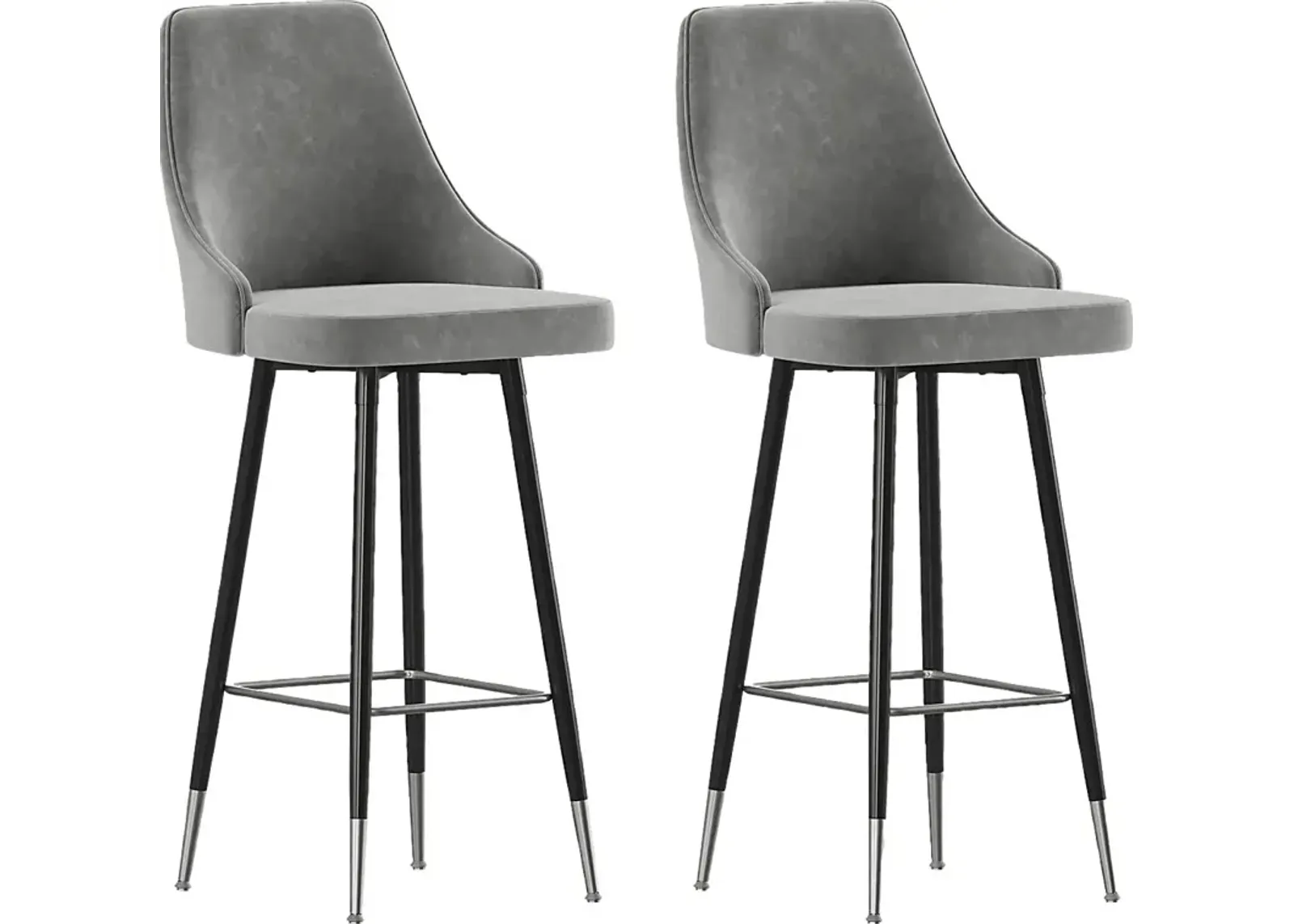 Narain Gray Bar Stool, Set of 2