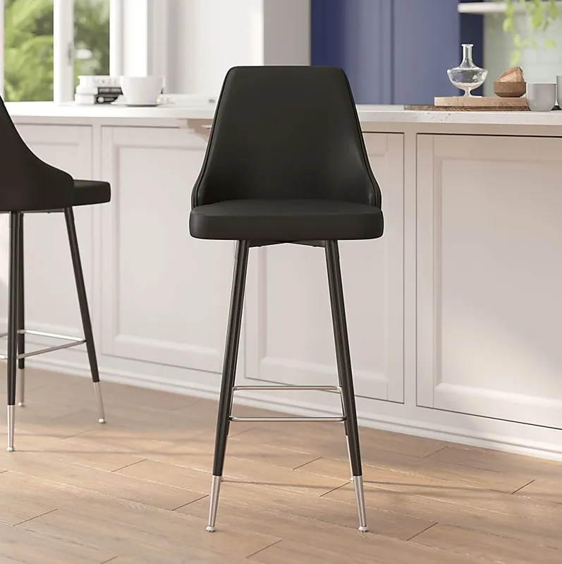 Narain Black Barstool, Set of 2