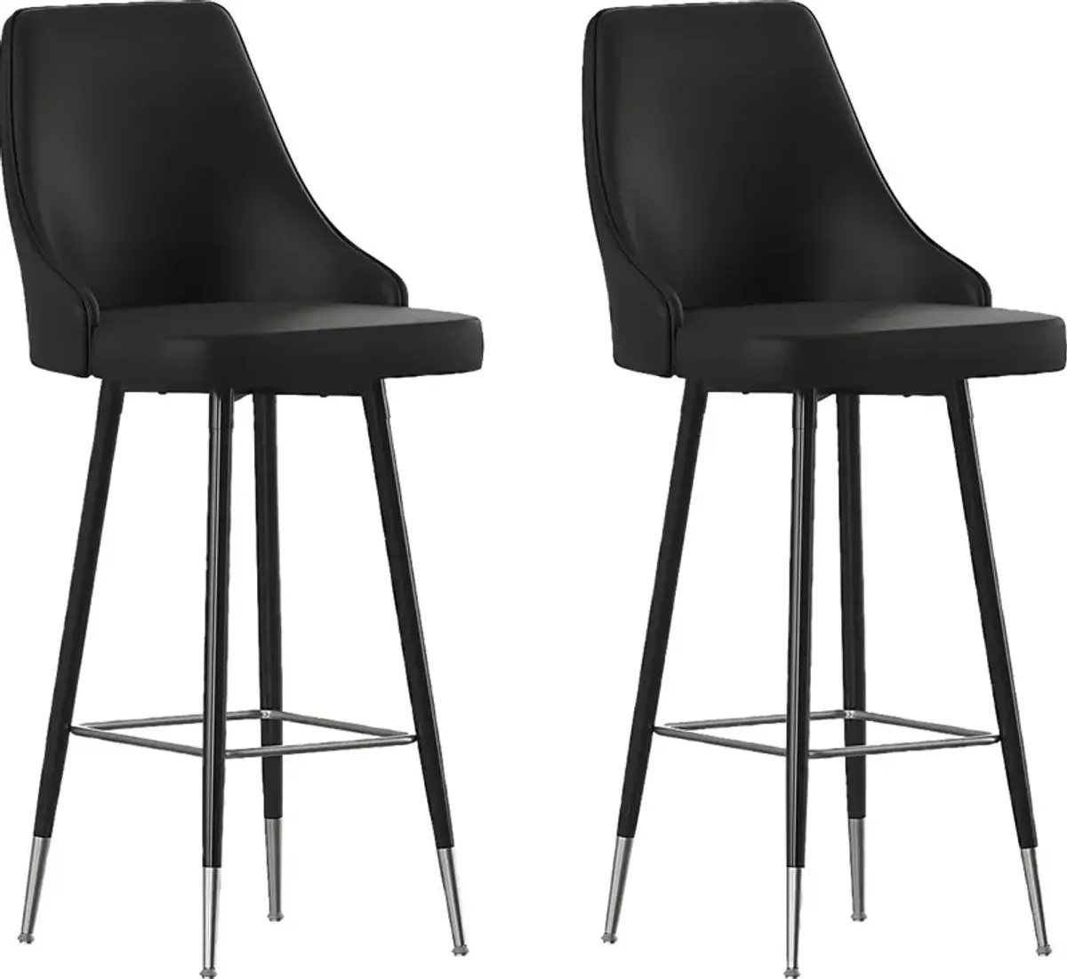 Narain Black Barstool, Set of 2