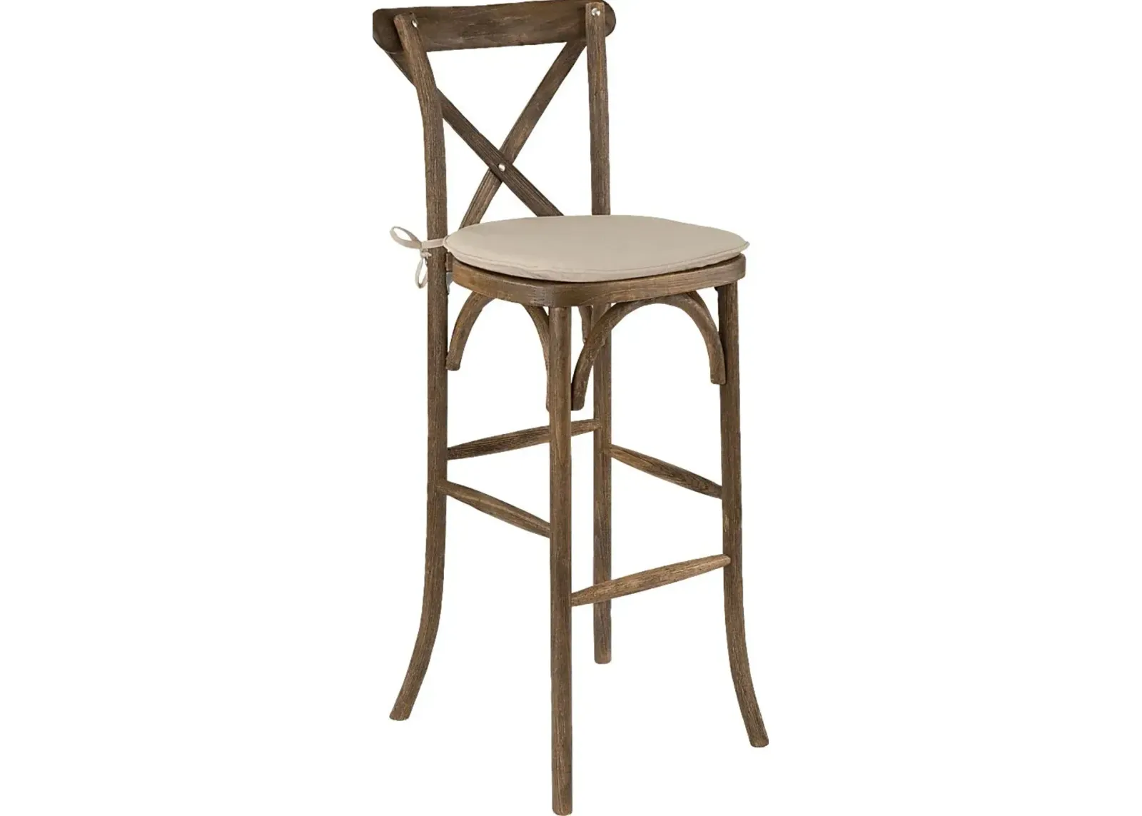 Henrici II Brown Barstool