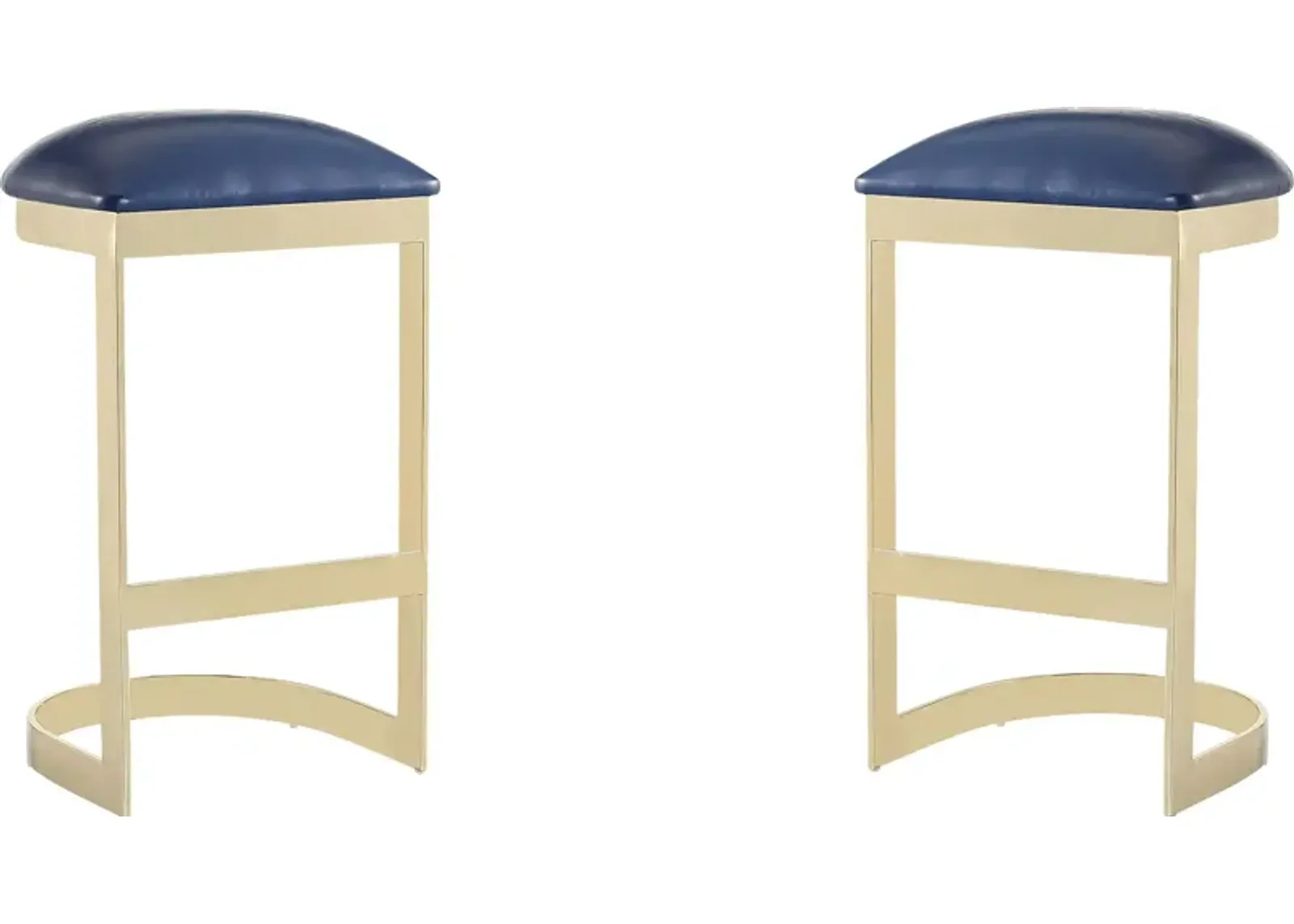 Nunnelee Blue Barstool, Set of 2