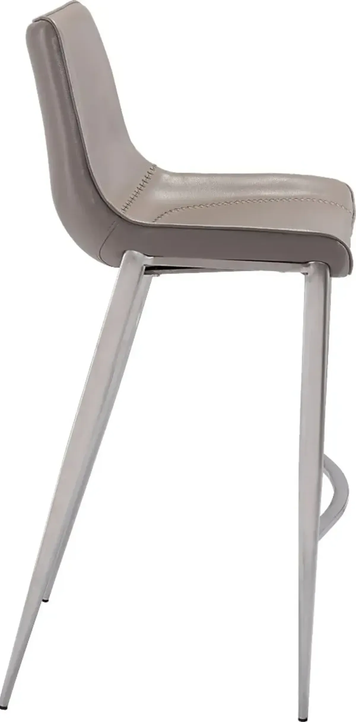 Wavell Gray Steel Barstool, Set of 2