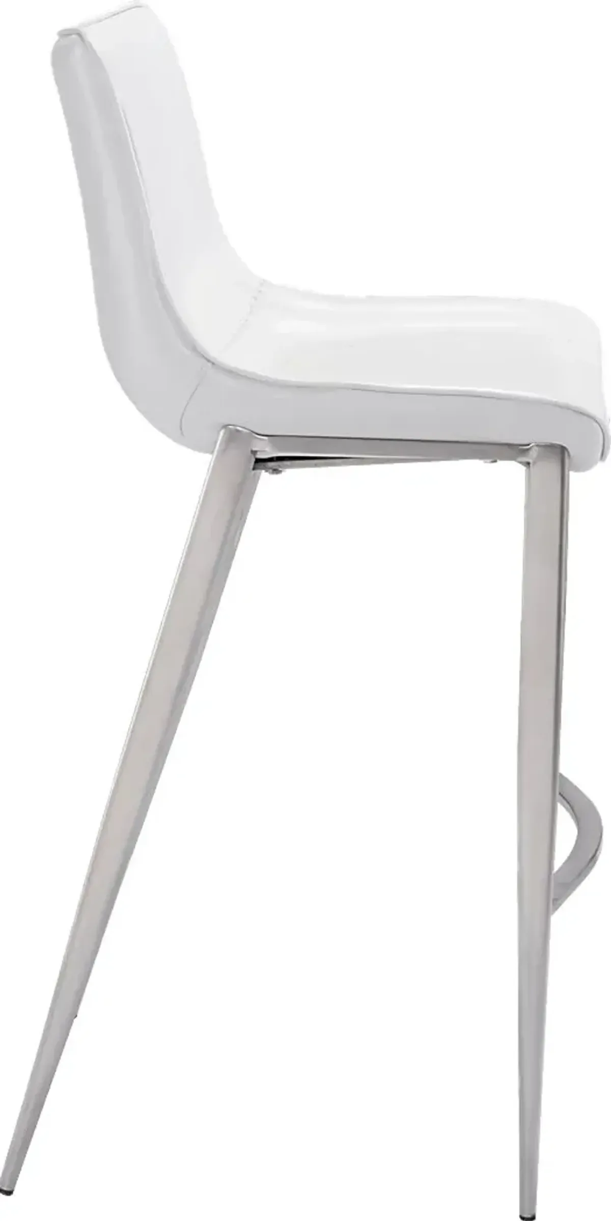 Wavell White Steel Barstool, Set of 2