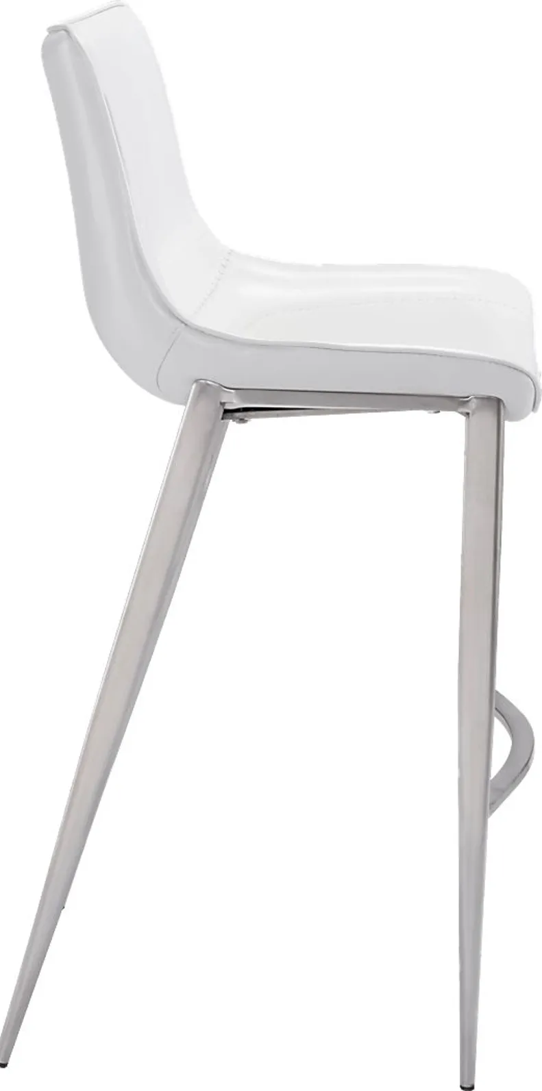 Wavell White Steel Barstool, Set of 2