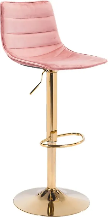 Agrona Pink Adjustable Barstool