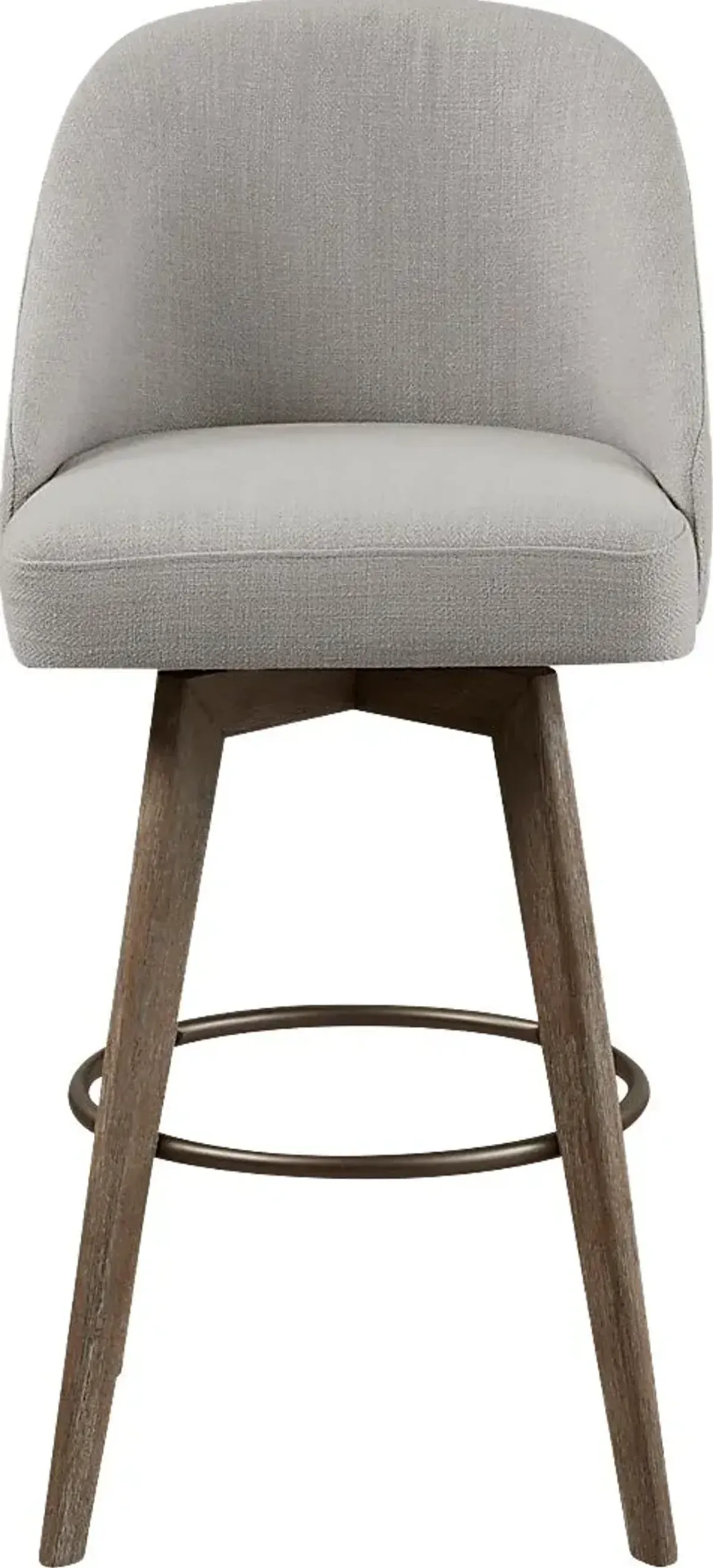 Dinmore Gray Swivel Barstool