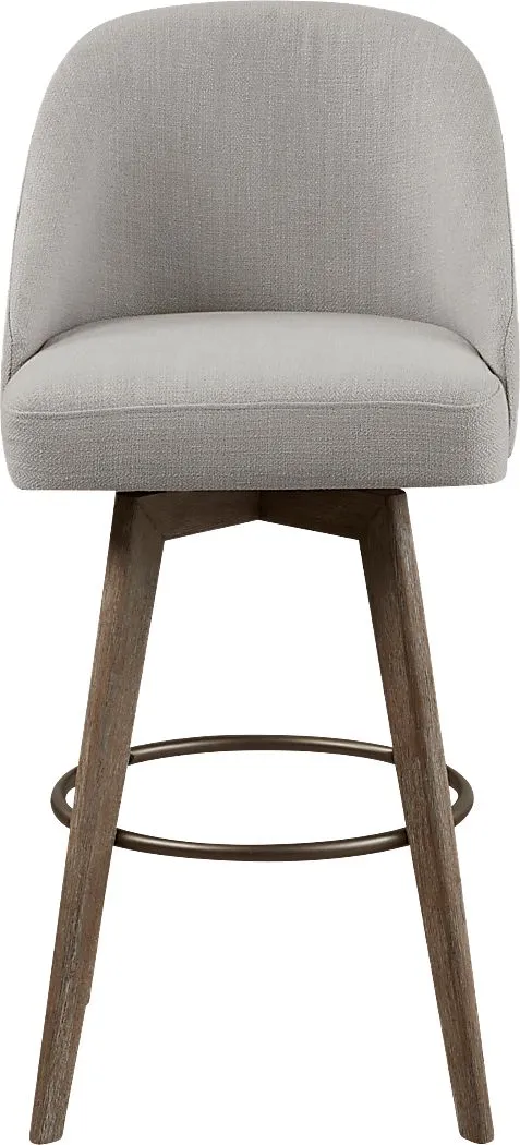 Dinmore Gray Swivel Barstool