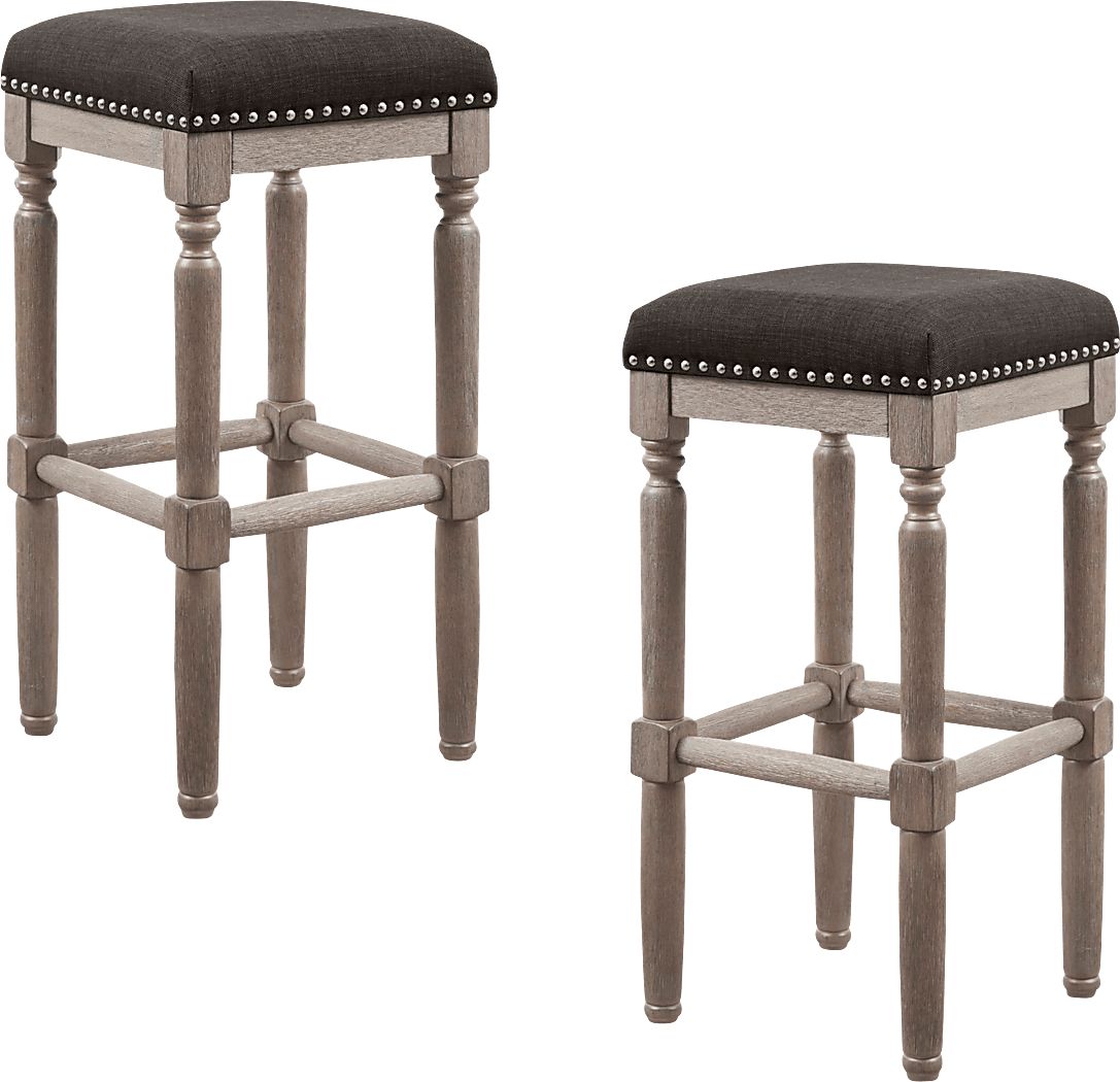 Kincheon Gray Barstool, Set of 2