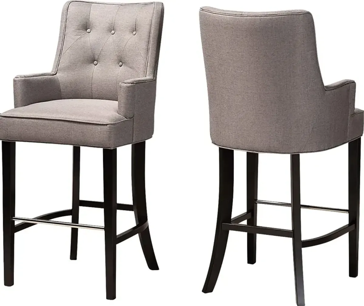 Chalfant Gray Barstool, Set of 2