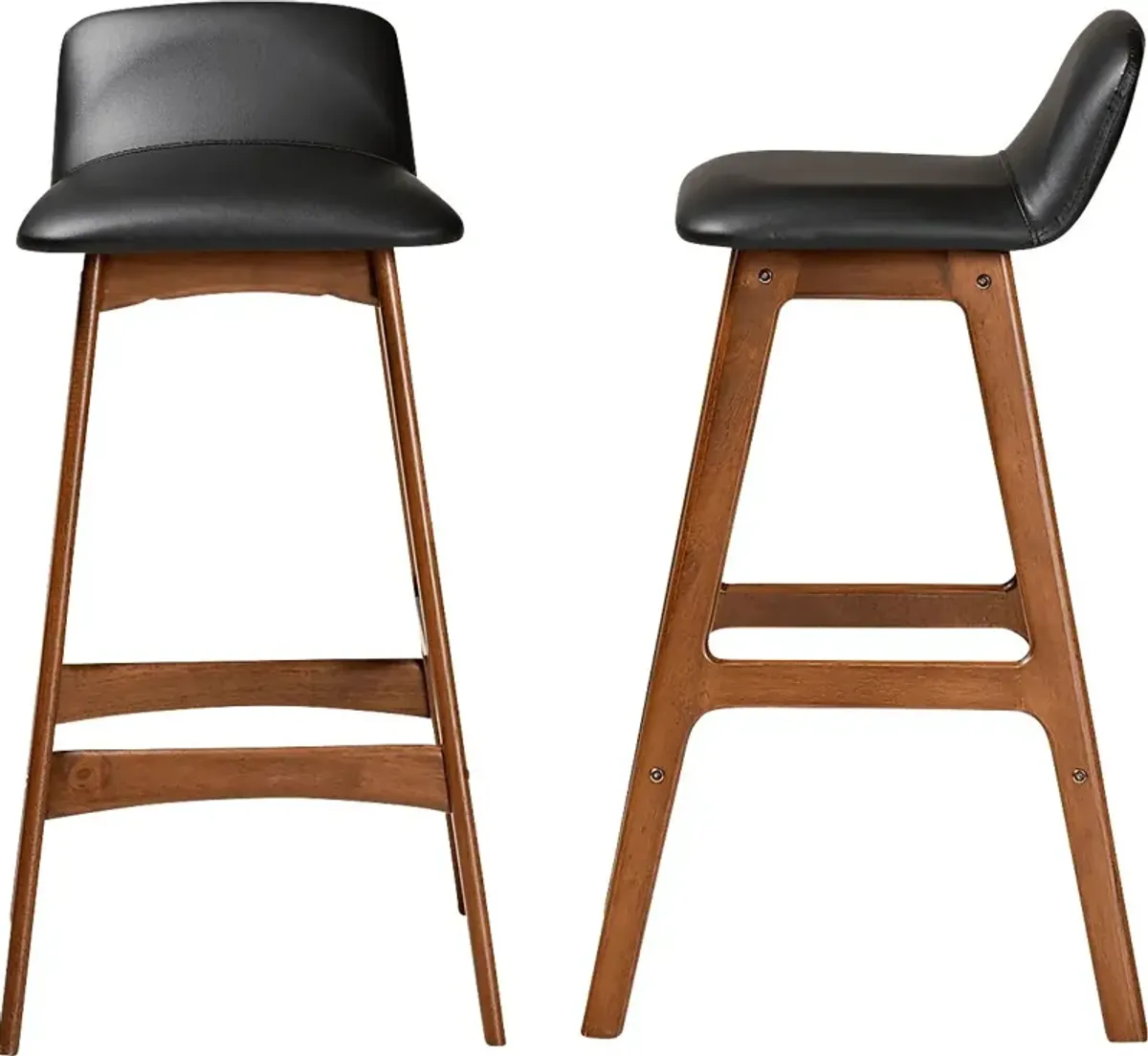 Ledford Black Bar Stool, Set of 2