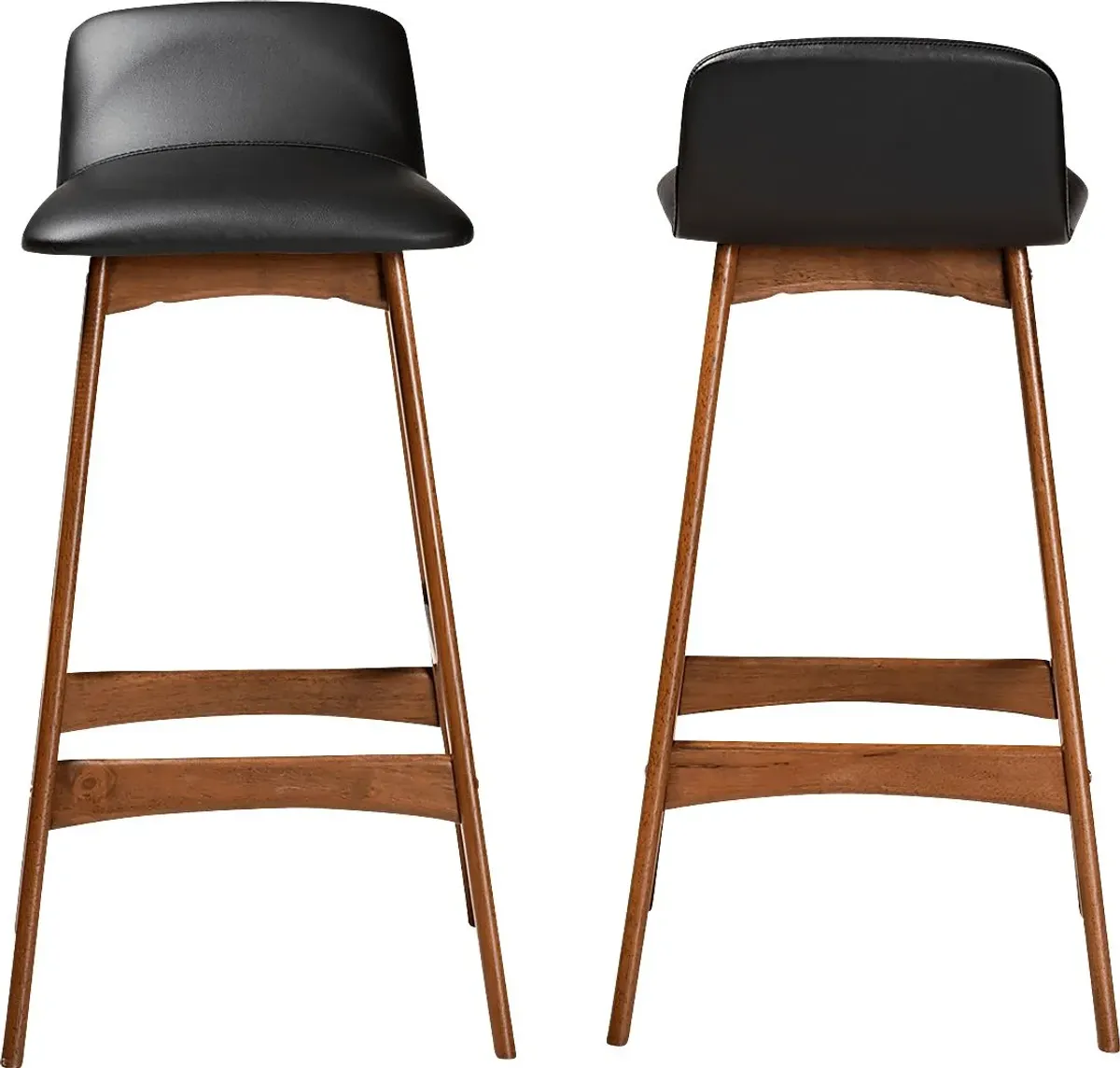 Ledford Black Bar Stool, Set of 2