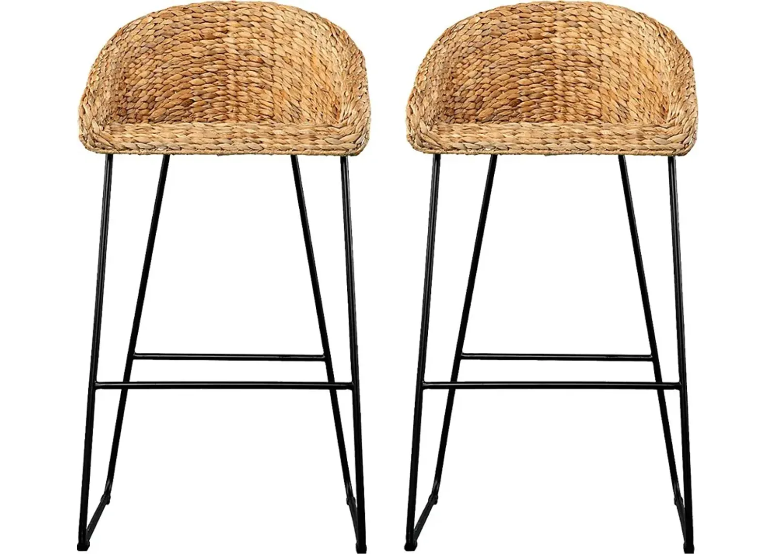 Wesvill Natural Barstool, Set of 2