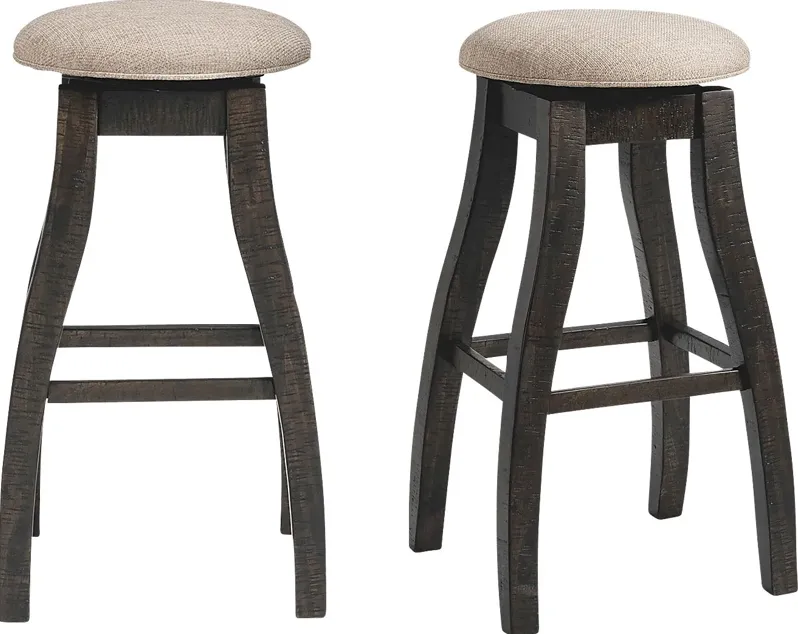 Amawalk Brown Bar Stool Set