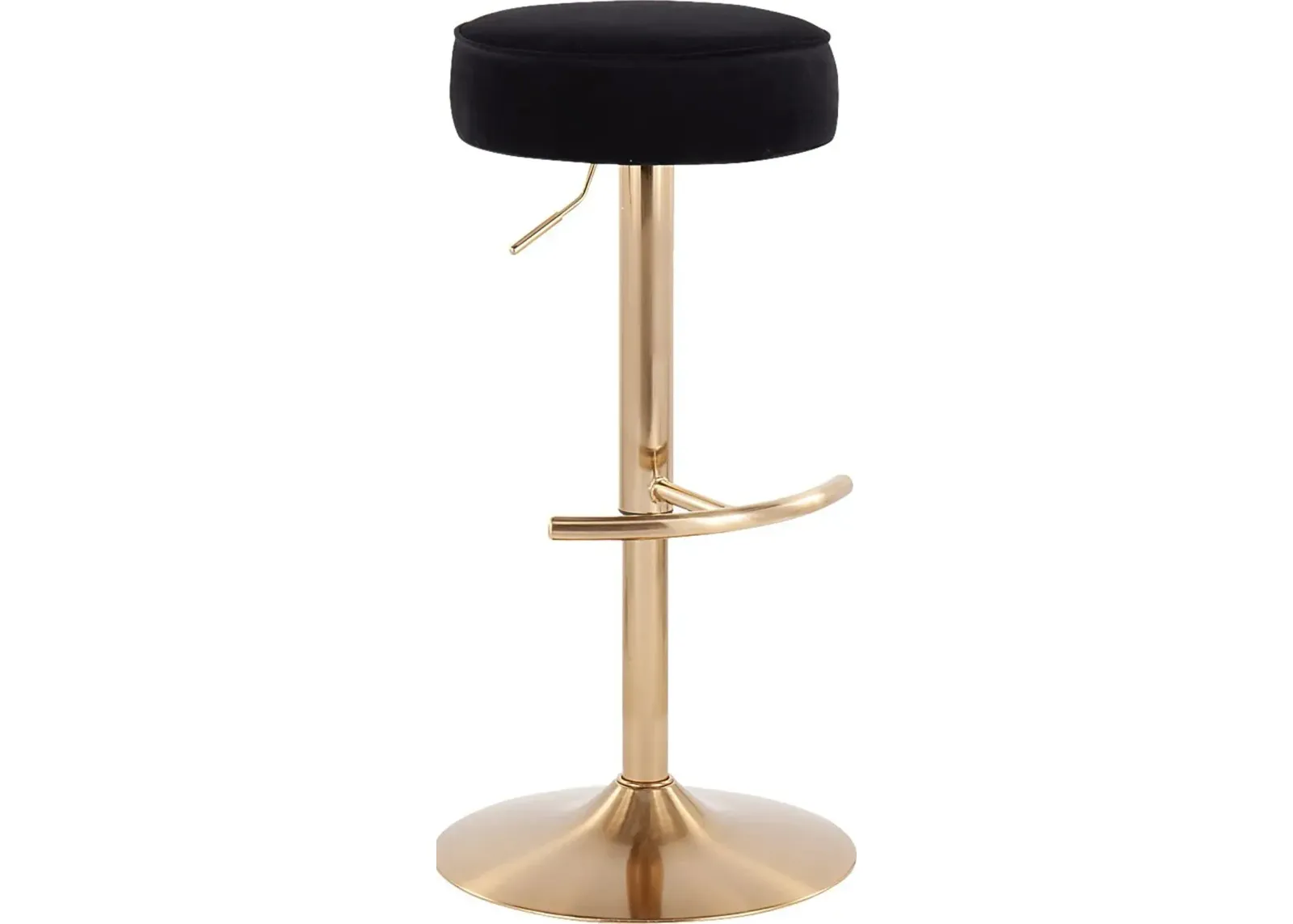 Rutherglen Black Swivel Barstool