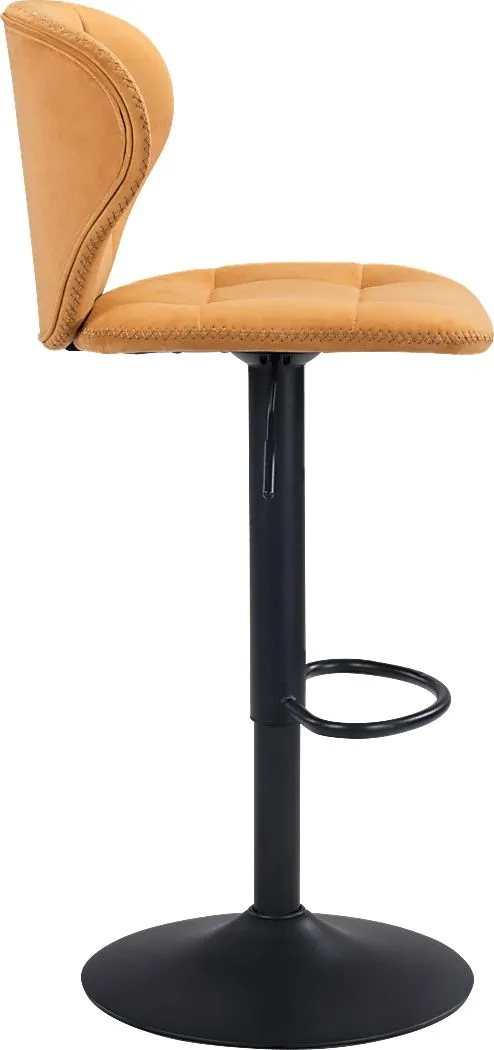 Caitriona Yellow Adjustable Barstool