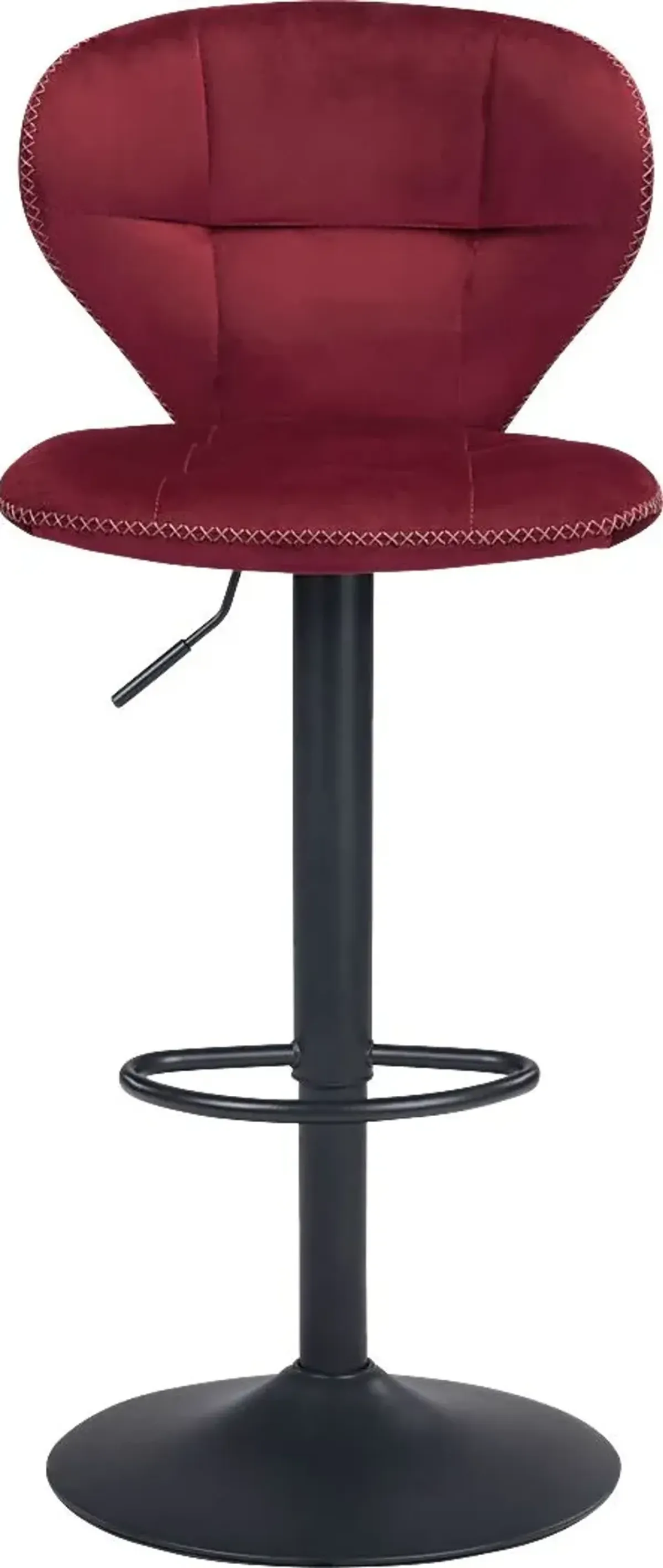 Caitriona Red Adjustable Barstool