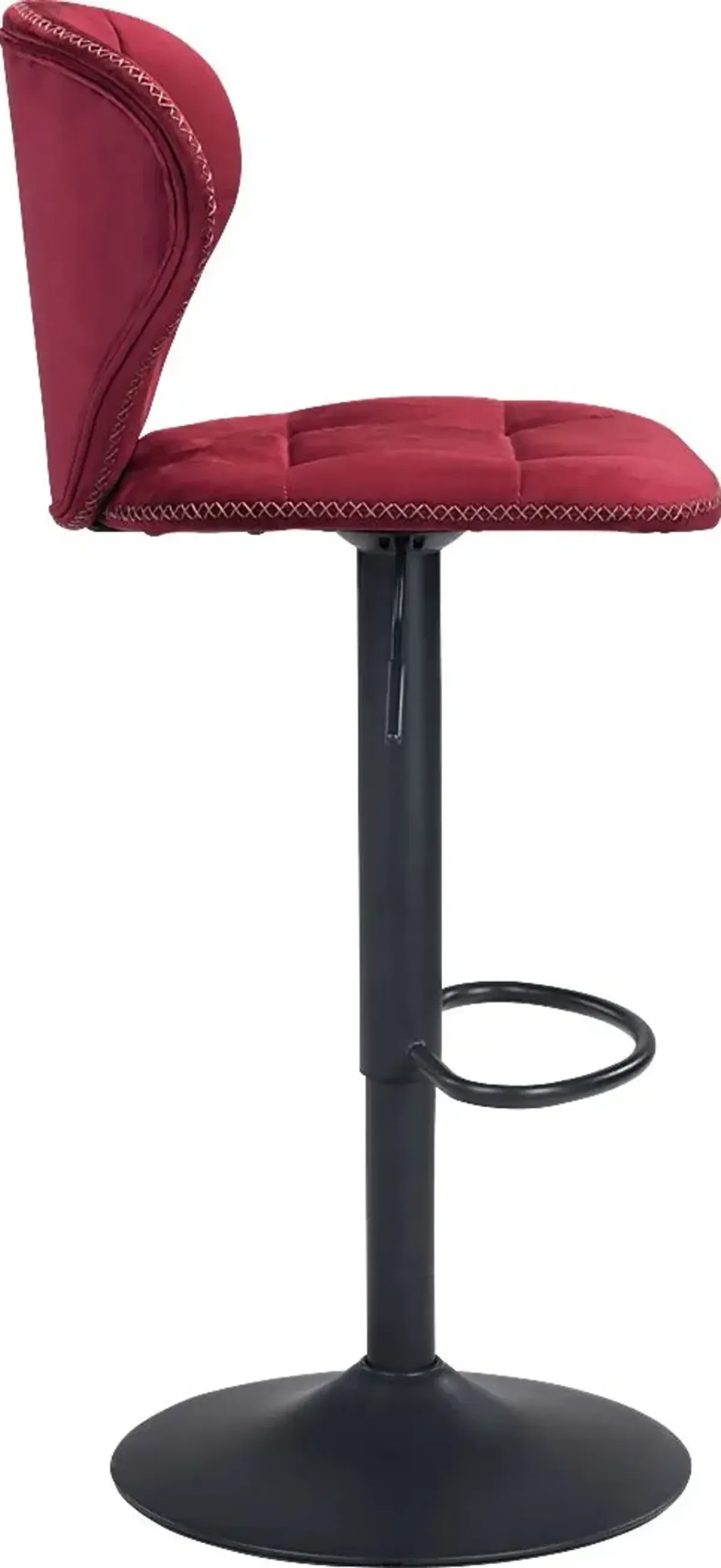 Caitriona Red Adjustable Barstool