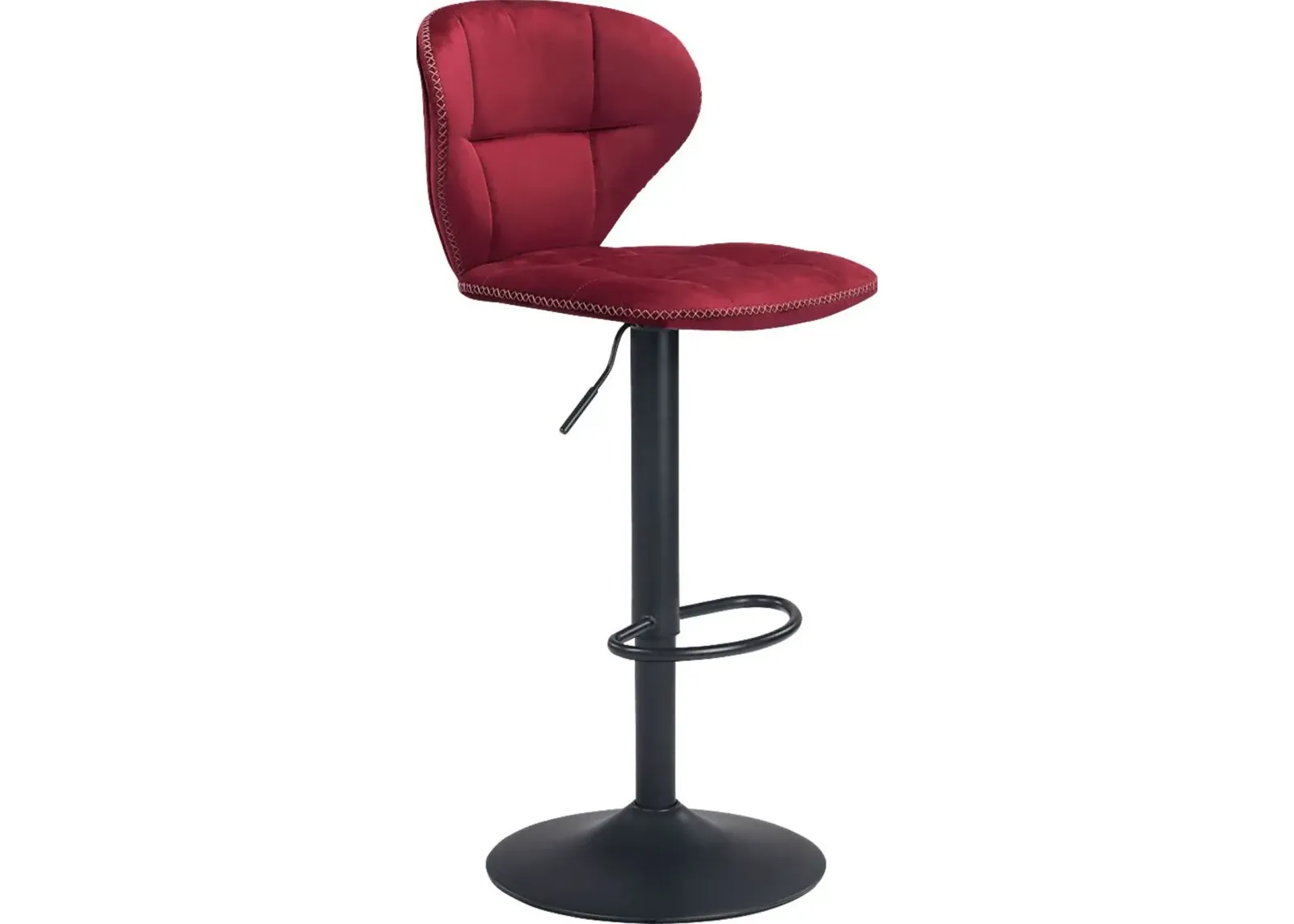 Caitriona Red Adjustable Barstool