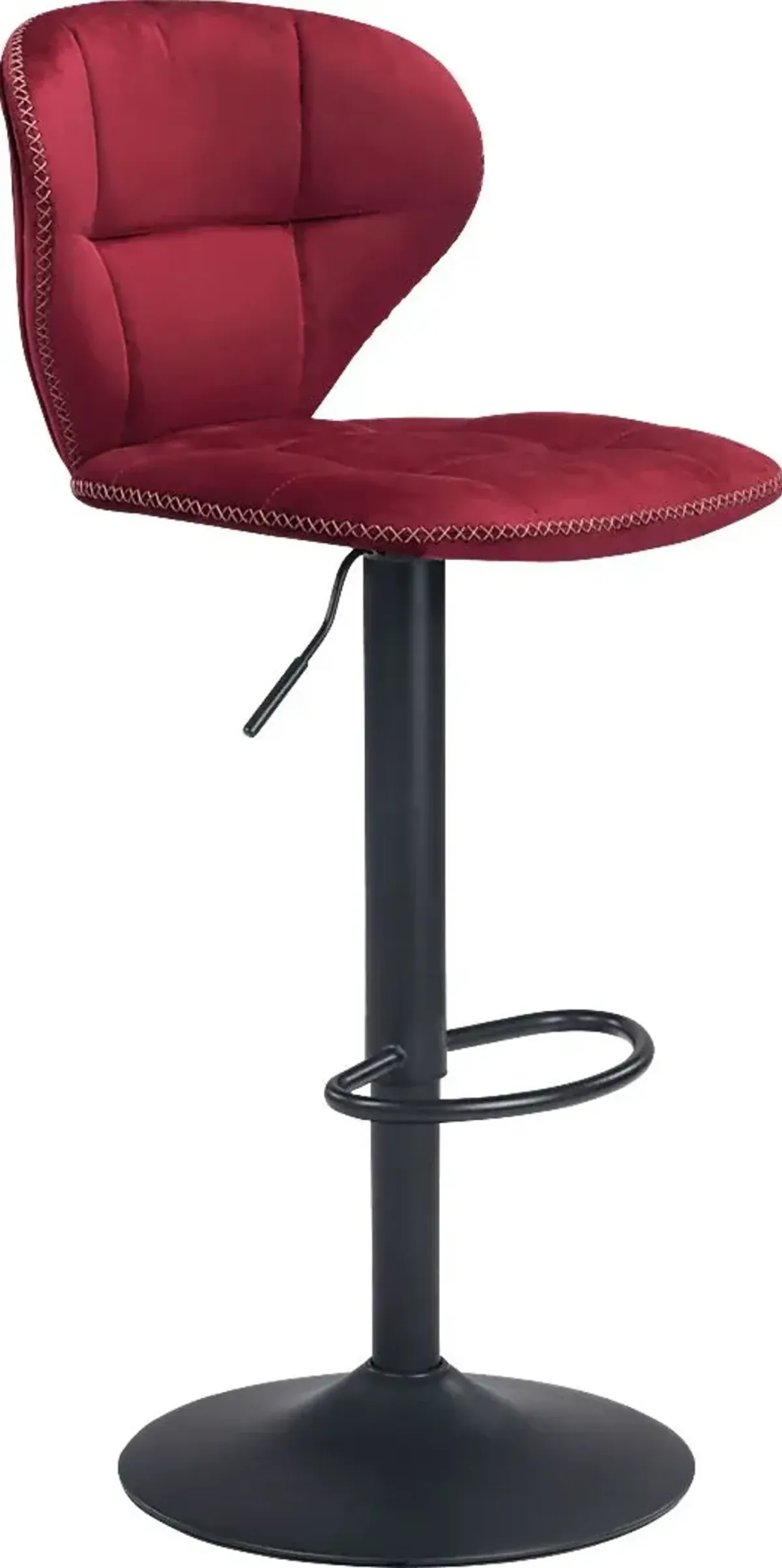 Caitriona Red Adjustable Barstool