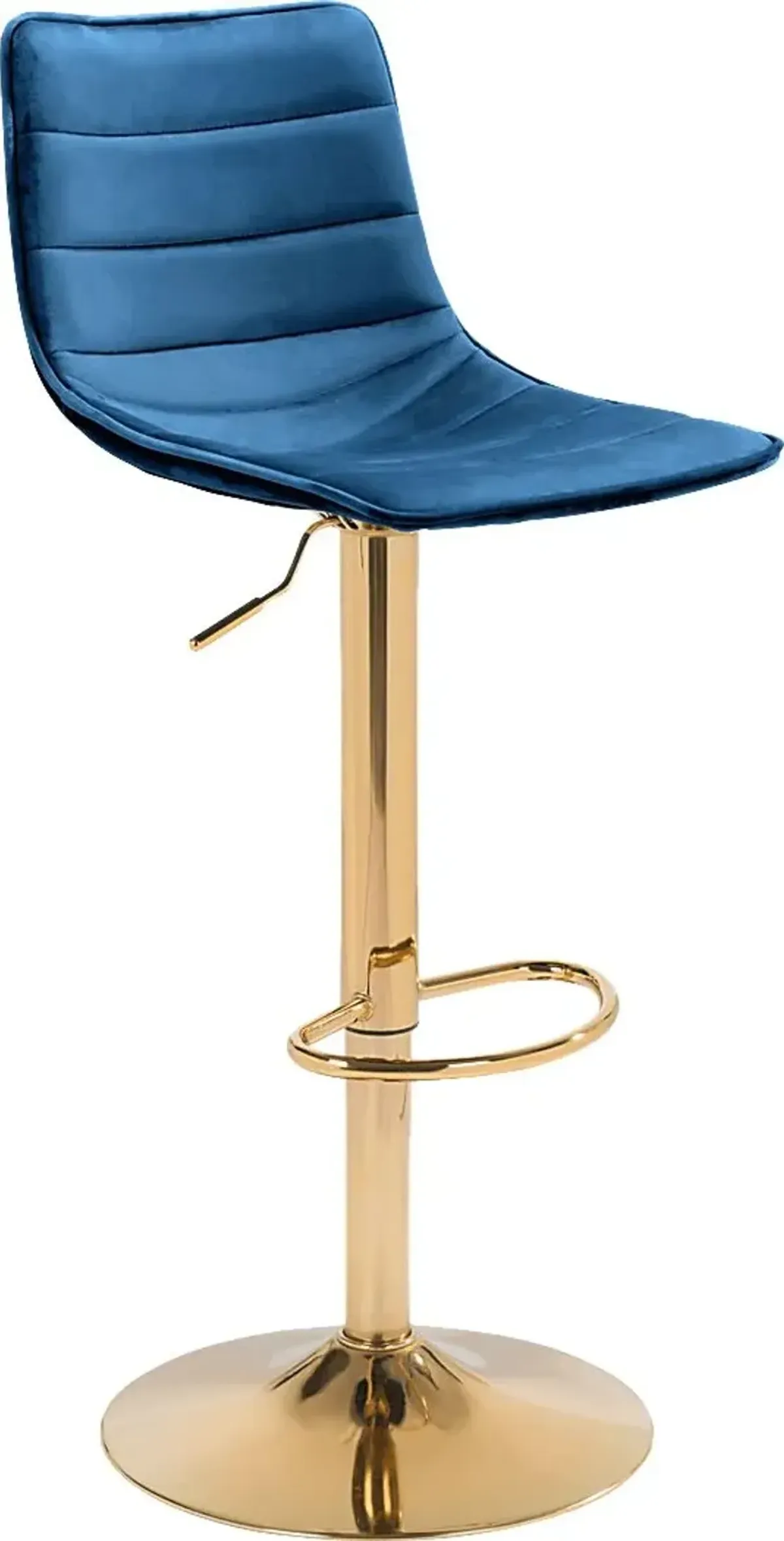 Agrona Dark Blue Adjustable Barstool