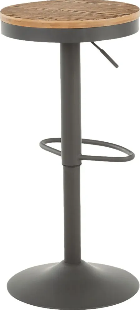 Airwood Gray Adjustable Barstool, Set of 2